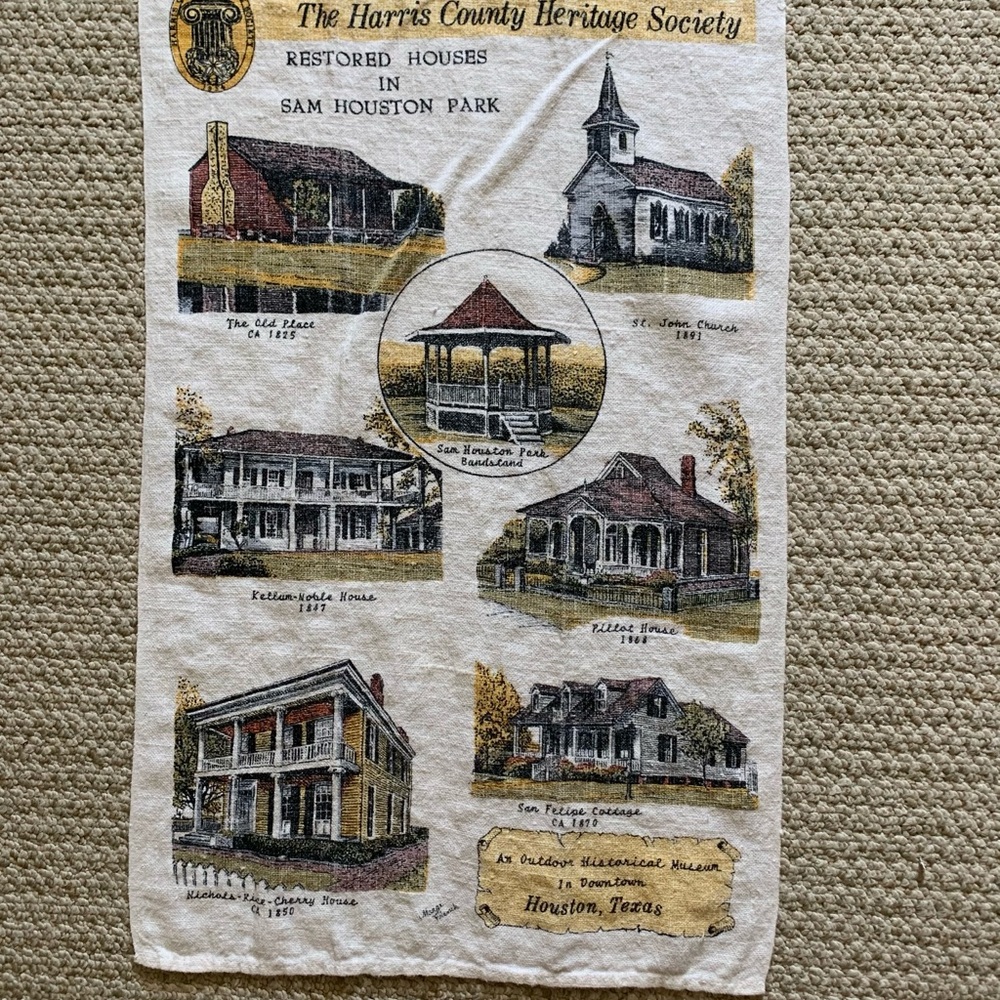 Vintage Harris County Heritage Society Tapestry Historical Museum,Houston,Texas - Picture 2 of 6